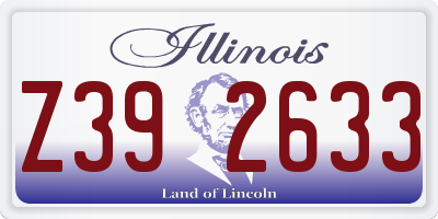 IL license plate Z392633