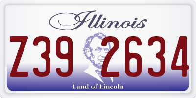IL license plate Z392634