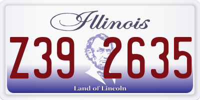 IL license plate Z392635