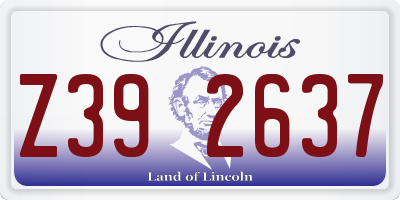 IL license plate Z392637