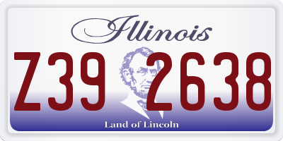 IL license plate Z392638