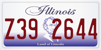 IL license plate Z392644