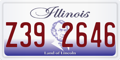 IL license plate Z392646