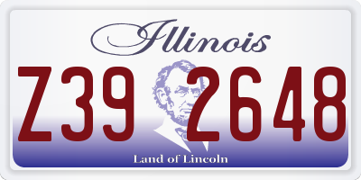 IL license plate Z392648