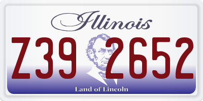 IL license plate Z392652