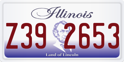 IL license plate Z392653
