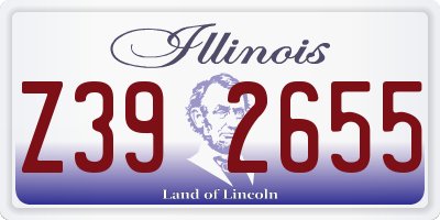 IL license plate Z392655
