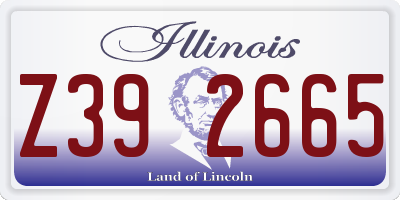 IL license plate Z392665