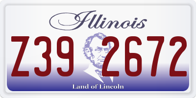 IL license plate Z392672