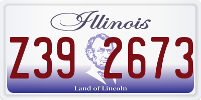IL license plate Z392673