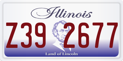 IL license plate Z392677
