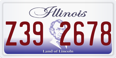 IL license plate Z392678