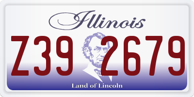 IL license plate Z392679