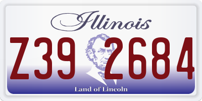 IL license plate Z392684