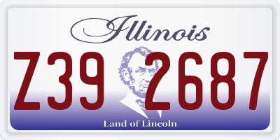 IL license plate Z392687