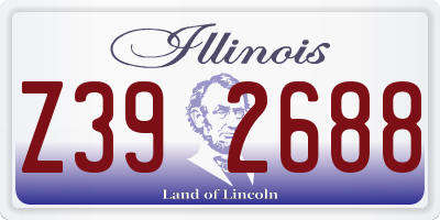 IL license plate Z392688