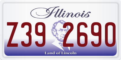 IL license plate Z392690