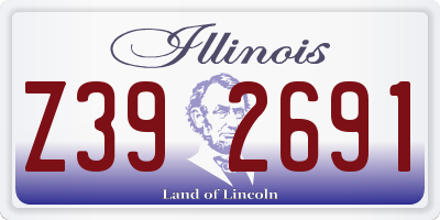 IL license plate Z392691