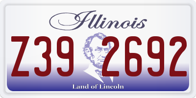 IL license plate Z392692