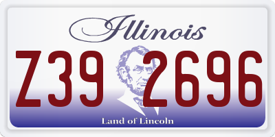 IL license plate Z392696