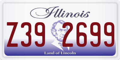 IL license plate Z392699