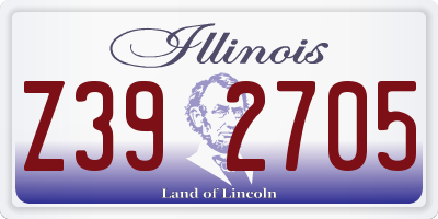 IL license plate Z392705