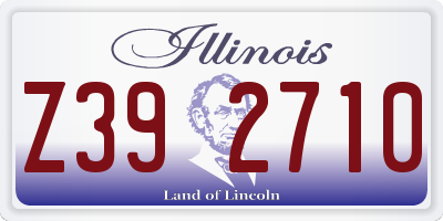 IL license plate Z392710