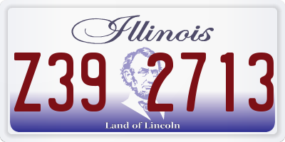 IL license plate Z392713