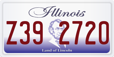 IL license plate Z392720