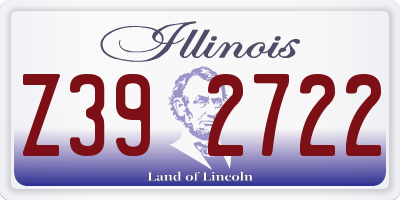 IL license plate Z392722