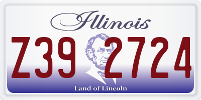 IL license plate Z392724