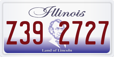 IL license plate Z392727
