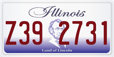 IL license plate Z392731