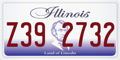 IL license plate Z392732