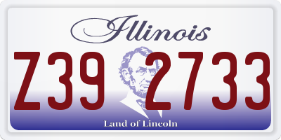 IL license plate Z392733