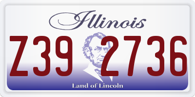 IL license plate Z392736