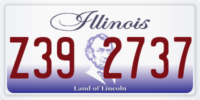 IL license plate Z392737