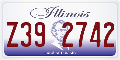 IL license plate Z392742
