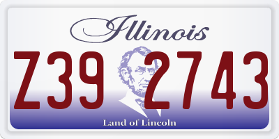 IL license plate Z392743