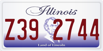 IL license plate Z392744
