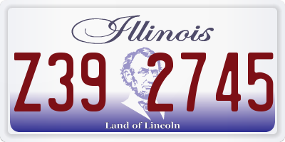 IL license plate Z392745