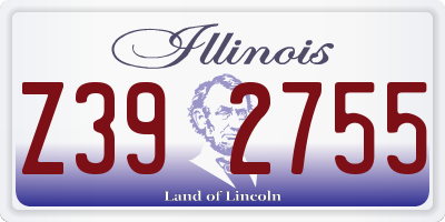 IL license plate Z392755