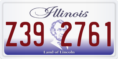 IL license plate Z392761