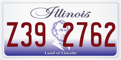 IL license plate Z392762