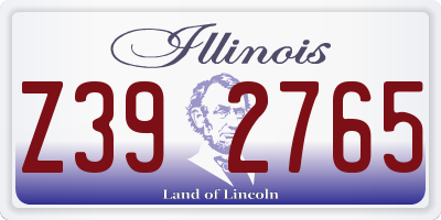 IL license plate Z392765