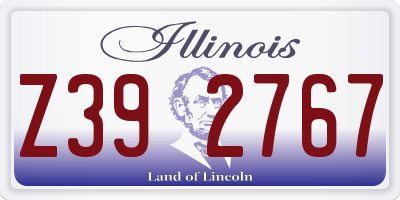 IL license plate Z392767