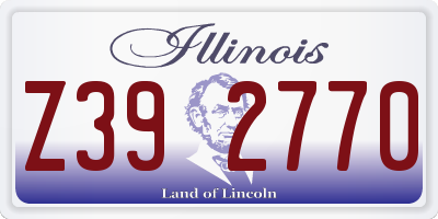 IL license plate Z392770