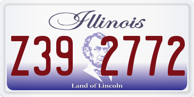 IL license plate Z392772
