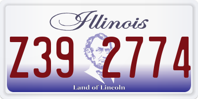 IL license plate Z392774