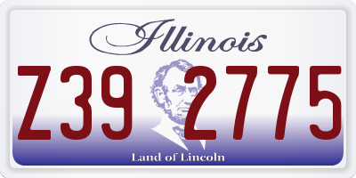 IL license plate Z392775